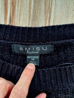 Čierny pletený sveter - 2