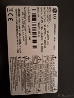 Predam LG televizor 55palcov 3D LED - 2