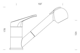 Kuchynská batéria Schock Cosmo Moonstone - NOVÁ - 2