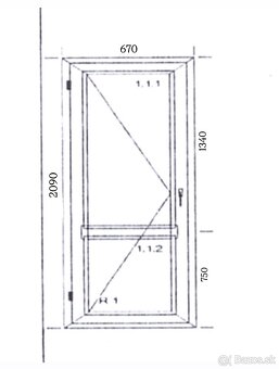 Demontované plastové dvere - 2