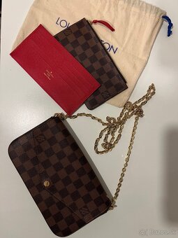 Luis Vuitton Pochette Felicie Crossbody Cerise Red Interior - 2