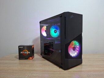 Herný pc Ryzen 5 5500 3,60ghz/NVME/GTX1660SUPER +27LCD 4K - 2