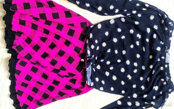 KRÁSNA slávnostná HRUBŠIA SUKŇA ako NOVÁ + TOP č. 146-152 - 2