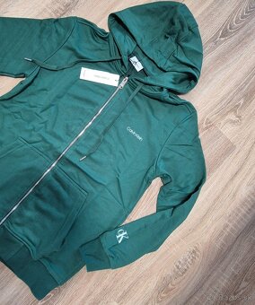 Calvin Klein Jeans pánska mikina na zips s kapucňou - 2