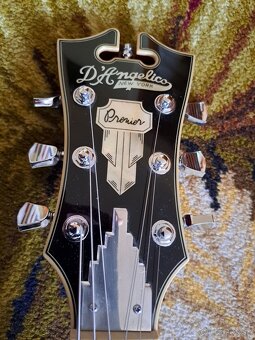D'Angelico Premier DC Burnt Red Semiakustická gitara - 2