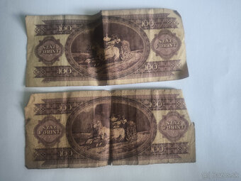 Predám 2ks bankovky 100 maďarských forintov 1992 - 2