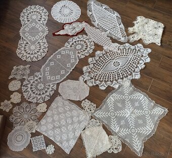 Staré háckované obrusy - 2