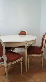 Ľudovít XVI stôl a stoličky - 2