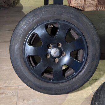 Originál Audi disky 5x112 R15 s pneu - 2