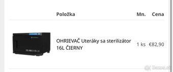 Ohrievač uterákov a UV sterilizátor - 2