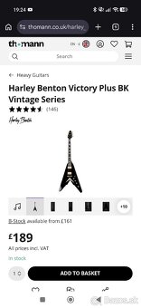 Harley Benton Flying V Vintage - 2