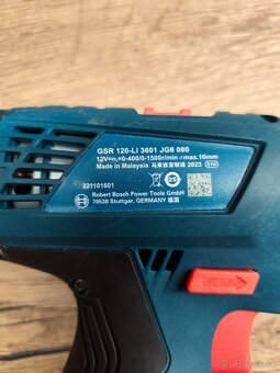 akumulátorová vŕtačka Bosch GSR 120 Li - 2