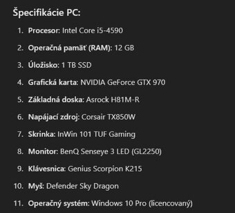 PC + monitor + klavesnica + mys - 2