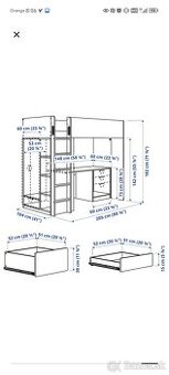 Poschodová postel Ikea - 2