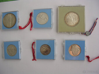 Pamätné strieborné mince ČSSR Proof 1968 - 1992 - 2