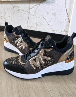 NOVE Michael Kors cierne hnede kremove zlate tenisky 36-39 - 2