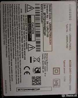 Samsung TV Model EU55RU7092U - 2