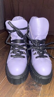 Zimné kožené topánky - veľkosť 38,5 - 2