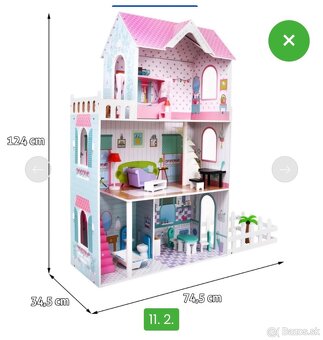 dreveny poschodovy domcek uplne novy zabaleny - 2