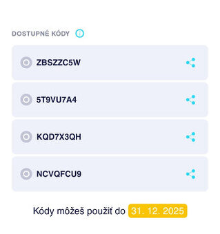 Radost zlavove kody 14 ks - 2