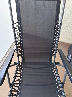 Záhradná stolička - lehátko polohovateľné - 2