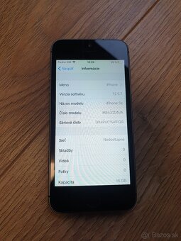 iPhone 5S 16GB nefunkčný SIM slot na diely - 2