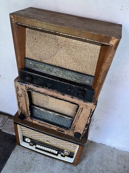 Retro Vintage Oldschool Elektrónkové rádio - 2