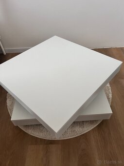 Konferenčný stolík, biely - 2