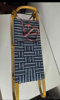 Drevene sanky s predlzenym sedakom - 2