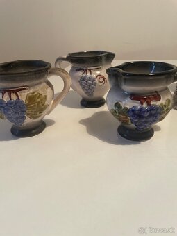 Rozne krčahy ručne maľovaná keramika - 2