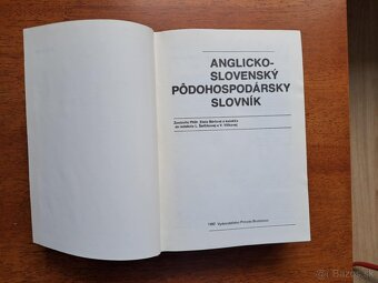 Anglicko / Slovensky PODOHOSPODARSKY slovnik. - - 2