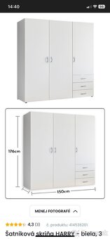 Biela satnikova skrina - 2