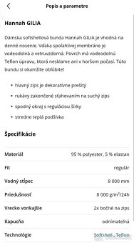 Softshellová dámska bunda HANNAH - 2