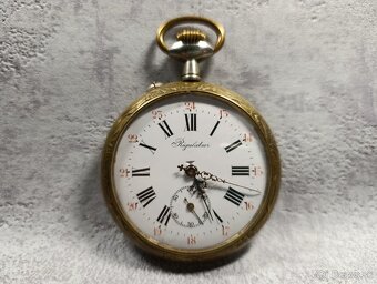 Obrovské 67mm kapesní hodinky Régulatéur, 192g - 2