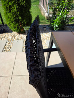 Zahradný hliníkový stôl s kreslami (6ks) - 2