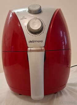 Fritéza Delimano AIR FRYER RED, používaná - 2