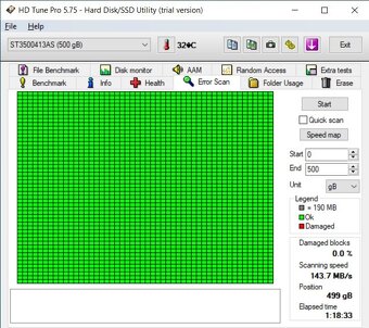Predam 3.5" 500GB HDD Hard disk Seagate  Model: ST3500413AS - 2