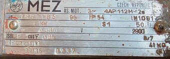 Predám elektromotor MEZ Mohelnice 4kW - 2