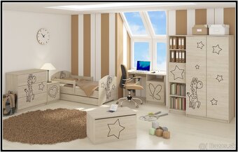 Detská postel 140x70 + matrac molitan - 2