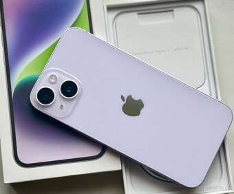 iPhone 14 Purple BATERIE 100% TOP - 2
