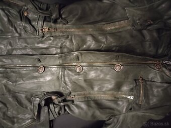 kožený kabát, veľkosť 42, M/L - 2