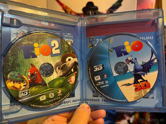 RIO  3D Blu-ray + RIO 2 3D Blu-ray   - PREDANE - 2