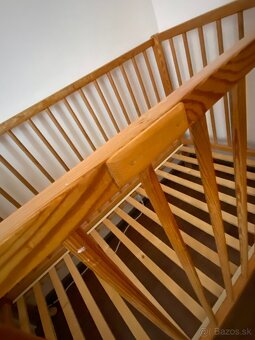 Detska drevena postielka s matracom - 124 x 65 x 84 - 2
