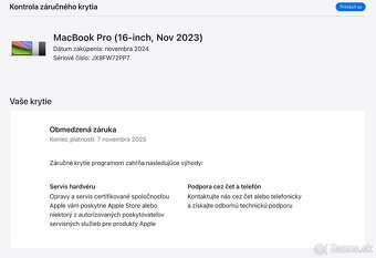 MacBook Pro 16" M3 Pro 36GB RAM 1TB SSD v zaruke - 2
