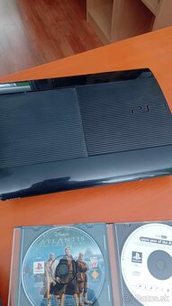 PS3 Super Slim 500 GB (NEFUNKČNÉ OVLADAČE) + HRY - 2