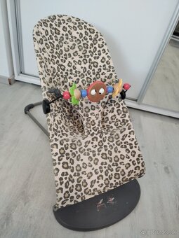 BABYBJÖRN ležadlo Bliss Beige Leopard Print Cotton - 2