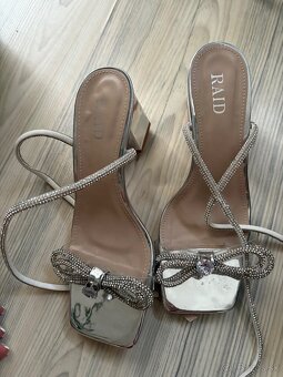 Slavnostne sandale strieborne - 2