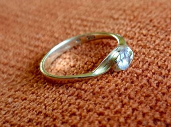 Damsky zlaty prsten 14k. 585/1000 Váha - 1.85gr - 2