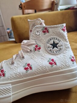Biele Converse All Star Lift tenisky - 2
