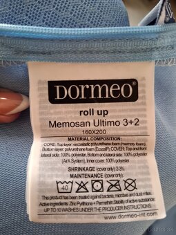 Vrchny matrac Dormeo 160×200 memosan ultimo Rolling up - 2